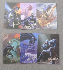 1995 Batman Master Series SPECTRA-ETCH FOIL FANTASY INSERT 6 CARD SET Skybox DC - Picture 1 of 2