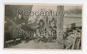 Pre WW2 China Photograph USMC 1927 Tientsin Coolies Canal Dock Laborers Tianjin - Picture 1 of 2