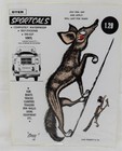 NOS Dyer Sportcals Die Cut Vinyl Waterproof Decal Sticker Coyote & Roadrunner 44