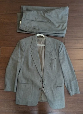 Vintage Christian Dior Monsieur New York Paris Two-Piece Wool Tailored Suit - Image 1 of 4