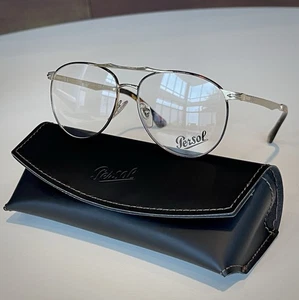 Persol PO 2453 V 1075 Eyeglasses Frames 54-14-145mm Pale Gold Original w Box NEW - Picture 1 of 9