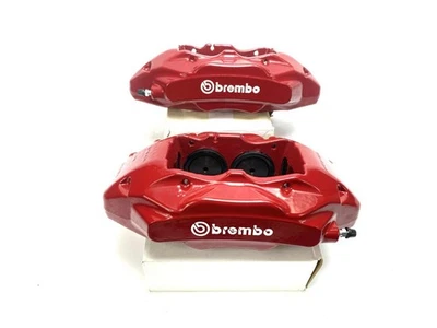 GENUINE VW TOUAREG FRONT LEFT + RIGHT BREMBO BRAKE CALIPERS 2004-2018 330/32mm - Image 1 of 3