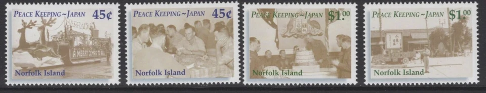 JUEGO DE ESTAMPILLAS DEL EJÉRCITO AUSTRALIANO JAPÓN MANTENIMIENTO DE LA PAZ ISLA NORFOLK 2001 COMO NUEVAS Foto 1 de 1