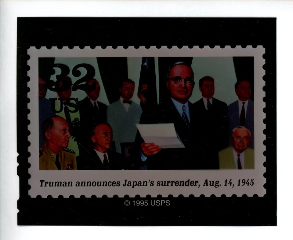 US Stamp FDC COLOR Publicity Photo Essay #2981h 32c WW II Japan Surrender 1995 - Image 1 of 1