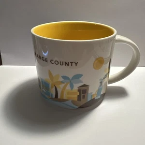 STARBUCKS Orange County You Are Here Collection 14 Oz Coffee Mug Cup 2015 - Picture 1 of 6