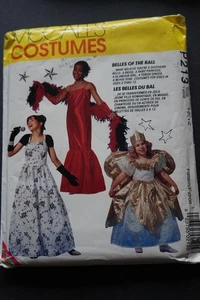 McCalls 7345 Movie Star Queen Flapper Bride Show Girl Costume Size 10-12 Pattern - Picture 1 of 1