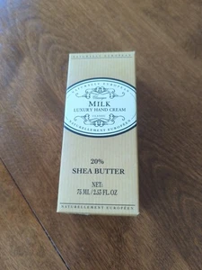 Naturally European Classique Milk Luxury Hand Cream Boxed 20% Shea Butter 75ml - Bild 1 von 4