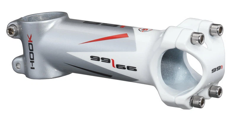 991 - ATTACCO MANUBRIO 991 HOOK ARGENTO/BIANCO 100 mm - Immagine 1 di 1