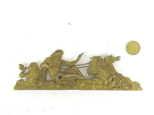 FREGIO ANTICO IN BRONZO DORATO STILE NEOCLASSICO ORNAMENTO DECORAZIONE LN13 - Photo 1 sur 7