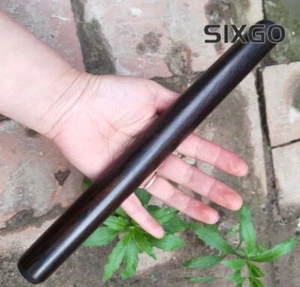 10,5 Zoll massives Ebenholz Holz runder Stab Massage Lebensmittel Werkzeug Spielzeug - Bild 1 von 3