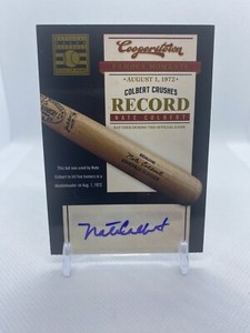 NATE COLBERT - 2012 Panini Cooperstown Famous Moments AUTOGRAPH HOFer