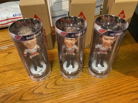Mark Martin   Al Unse Jr  Joe Amoto…Brickyard 400 mug ,cup,pen "….Nascar sheet Cover