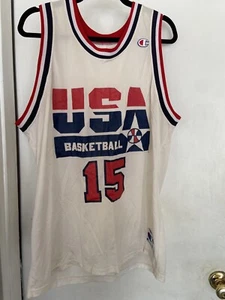 Champion Magic Johnson Team USA Olympic NBA Jersey - 15 - Picture 1 of 6