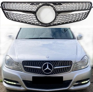 Parrilla parachoques delantero para Mercedes Clase C S204 W204 2007-2014 cupé Diamond C200 - Imagen 1 de 14