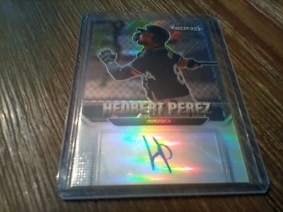 2022 PRIZM Draft Picks PRIZM Autograph AUTO Rookie Prospect 🔥 HEDBERT PEREZ - Image 1 of 3