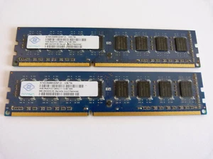2x 4GB Nanya NT4GC64B8HG0NF-DI 8GB 1600MHz DDR3 RAM PC3-12800U PC RAM Kit - Bild 1 von 2