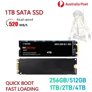 SATA Internal SSD 2280 M.2 Solid State Drives 4TB 2TB 1TB 512GB Laptop Computer - Picture 1 of 12