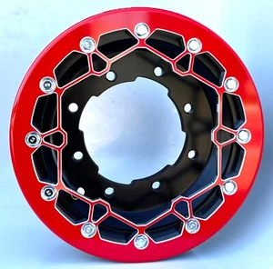 YFZ 450 450R Front Wheels Crusher Beadlock 10x5 3+2 4/156 Alba Racing BR32 - Picture 1 of 4