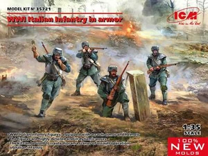 ICM 1:35 WWI Italian Infantry in armour, #ICM35721 - Picture 1 of 1