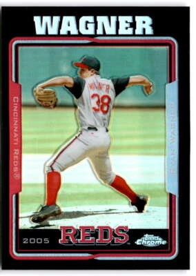 Topps 2005 cromo refractor negro #420 Ryan Wagner/225 Cincinnati Reds Foto 1 de 2