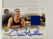 2010 Panini Playoff National Treasures Hall of Fame Jersey Chris Mullin auto/49