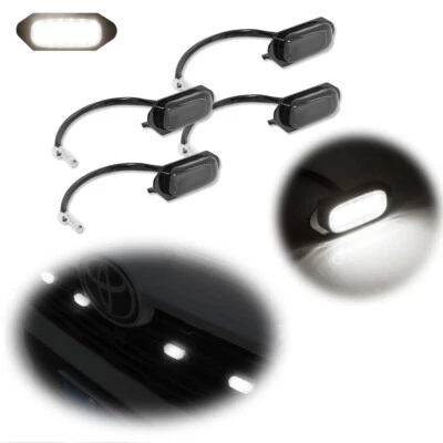 4x Lámparas LED de rejilla delantera blanca con lente ahumada estilo Raptor para Toyota RAV4 2019-22 Foto 1 de 4