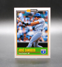1993 Duracell Batteries JOSE CANSECO Card #19 Texas Rangers