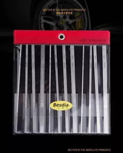 12 Stck. Beste Ultradünne Flach Schräg Diamantfeile CF400 Entgratfeilen Werkzeug Set W - Bild 1 von 5