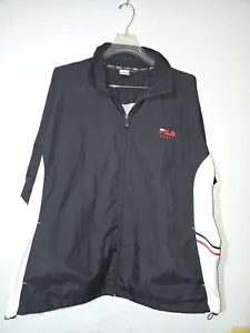 FILA Men's Gym Training Fitness Jacket Full Zip Tracksuit Black SZ XL - Picture 1 of 8