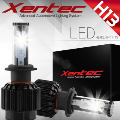 Farol XENTEC LED HID conversão H13 9008 6000K 2006-2010 Dodge Ram 2500 - Imagem 1 de 4
