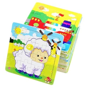 PROW®Rompecabezas de Madera 16 Piezas de niños Rompecabezas Elefante Panda C - Imagen 1 de 7