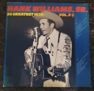 1977 Hank Williams Sr. 24 Greatest Hits Vol. 2 {Double (LP)} Country (Rare) - Picture 1 of 12
