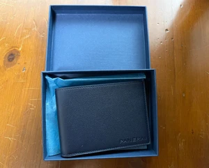 Panerai Black Leather Wallet with Box Made in Italy Florence Luxury Genuine - Picture 1 of 24