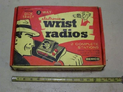 Vintage Dick Tracy Two Way Wrist Radio Toy in Original Box Remco, Powers on - Image 1 of 4
