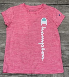 Top Champion Authentic Athletic Wear rosa per ragazze taglia 10/12 - Foto 1 di 4