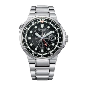 Citizen Men's Black Dial Eco-Drive Watch BJ7140-53E Water Resistance - Silver - Picture 1 of 3