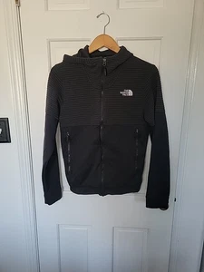 The North Face Black & Gray Hoodie Men's XS Ribbed Jacket Outdoor Gorpcore(?) - Picture 1 of 6