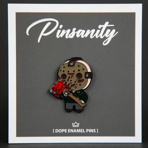 Jason Chibi Anstecknadel - schneller Versand aus USA - Brosche - Freitag der 13. - Bild 1 von 2