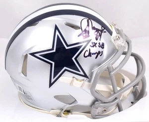 Jay Novacek Autographed Cowboys Speed Mini Helmet w/3x SB Champs- Beckett W Holo - Picture 1 of 3