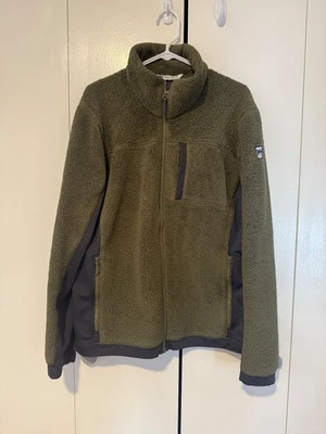 Chaqueta polar de peso pesado Helly Hansen para hombre XL verde oliva gris excelente estado Foto 1 de 4