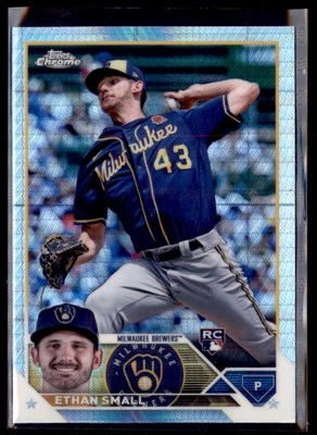 2023 Topps Chrome Prism Refractor Ethan Small  #46  2 Card Lot - Image 1 of 2
