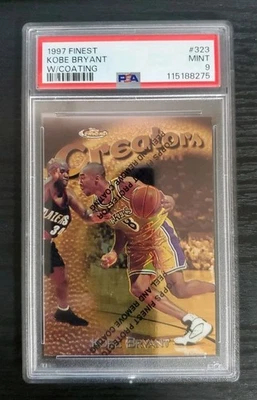 Finest #323 1997 con revestimiento Kobe Bryant PSA 9 Foto 1 de 3