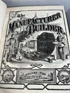 Antique Victorian Architectural the manufacturer and builder Bound Year 1870 - Picture 1 of 24