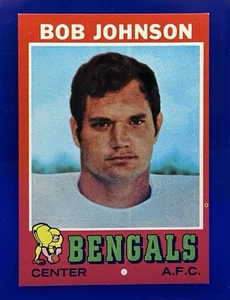 1971 Topps Football #208 BOB JOHNSON - CINCINNATI BENCGALS - Bild 1 von 2
