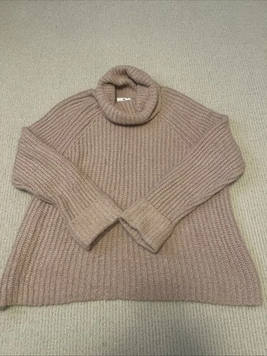 Nordstrom BP Womens Size Large Dusty Pink Chunky Cowl Neck Sweater - Изображение 1 из 4