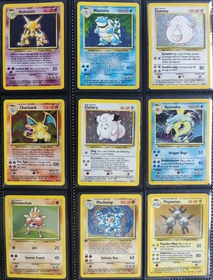Complete Pokemon Card Base Set 102/102 WOTC 1999 Charizard, Blastoise, Venusaur - Immagine 1 di 4