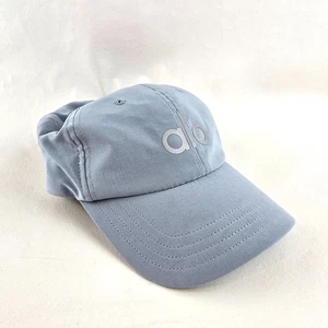 Alo Yoga Hat One Size Light Blue Adjustable Cap Athleisure Performance Off Duty - Picture 1 of 9