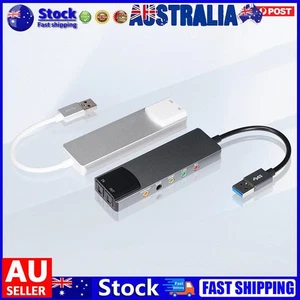External Audio Card Optical USB Audio Adapter 7.1 5.1 Channel for Laptop Desktop - Zdjęcie 1 z 18