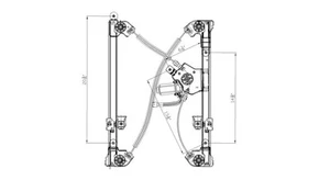 Power Window Regulator with Motor for 04-08 Ford F Series LD Reg Front Right - Picture 1 of 1