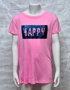 NEXT Kids Girls Lovely Short Sleeve Pink Pullover 100% Viscose T-Shirt Top - Picture 1 of 2